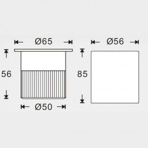 LED Bodeneinbaustrahler 4,5W 100-240V-AC IP67