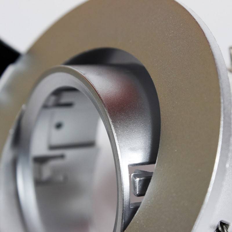 Downlight Einbauleuchte GU10, MR16 - schwenkbar, schlicht, Silber Downlight Einbauleuchte GU10, MR16 - schwenkbar, schlicht, Silber