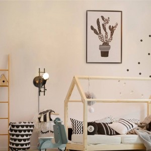 Wandleuchte mit Schalter und Stecker „Doll Ladder - Männchen Puppe Lampe klettert auf Leiter - E27