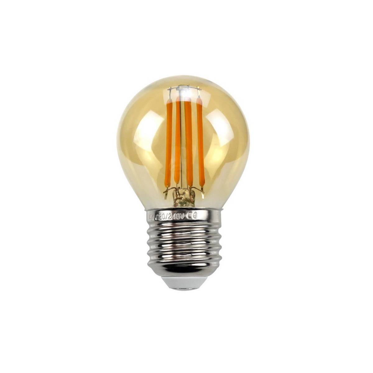 Retro Vintage kugelförmige Glühbirne E27 G45 4W Glühbirne