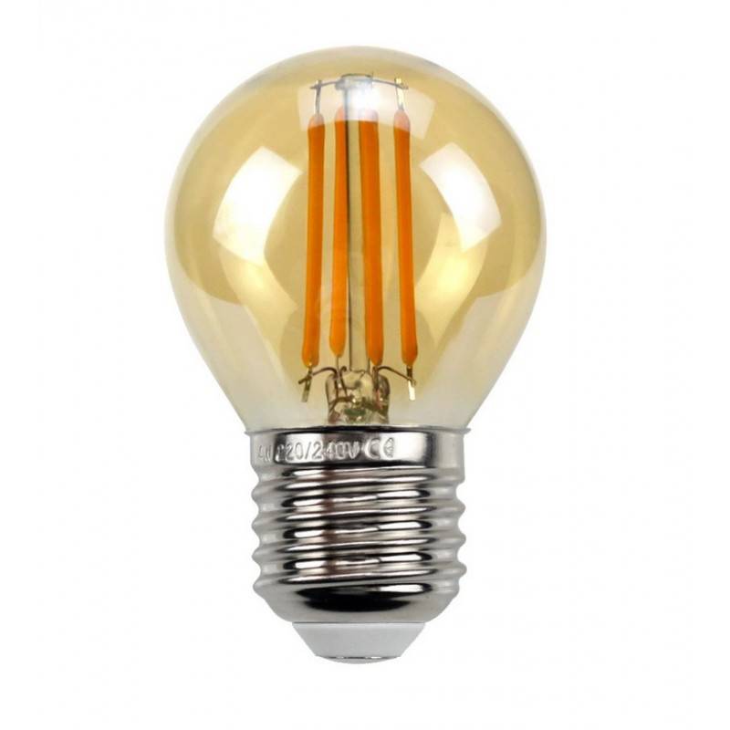 Kaufen Sie vintage gold LED Birne G45 1800K amber transparent 4W E27