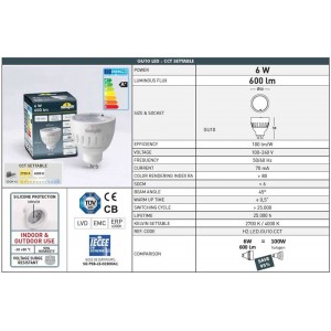 Glühbirne GU10 6W Fumagalli