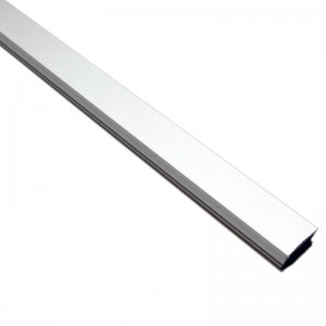 Stranggepresstes Aluminium-Oberflächenprofil 17x8mm (Bar 2ml)