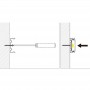 Metallklammer zur Befestigung von Profilen 18x12mm (1St.)