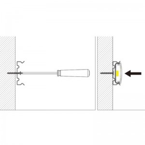 Metallklammer zur Befestigung von Profilen 18x12mm (1St.)