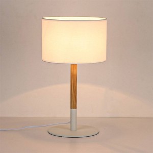 Skandinavische Tischleuchte CLASS E27 - minimalistisch Lampenschirm Stoff