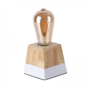 Tischlampe aus Holz "LAKA".