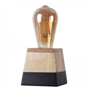 Tischlampe aus Holz "LAKA".