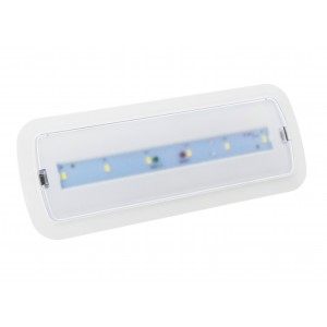 3W LED Notleuchte - 250 lm - 3 Stunden Lichtdauer - LED Notlicht, Aufbau, Einbau