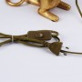 Maus-Tischleuchte „Stuart“ aus Harz - Tischlampe mit Kabel, Schalter und Stecker