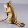 Maus-Tischleuchte „Stuart“ aus Harz - Tischlampe E14 in Gold