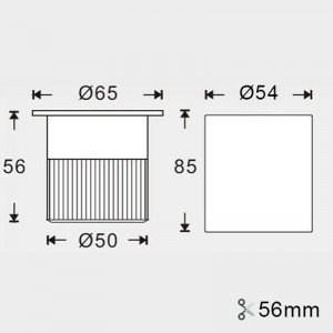 LED-Einbauleuchte 4,5W RGB