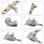 L-Eckverbinder für einfarbige COB-LED-Streifen 12V / 24V - 2 Anschlussstifte - 10mm Streifen - Schnellverbinder