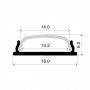 FLEXIBLES ALUMINIUMPROFIL 16X8 OBERFLÄCHE (2MT)