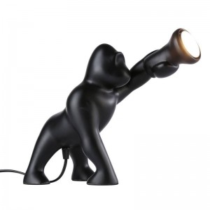 Gorilla-Tischlampe "Orang-Utan" aus Harz.