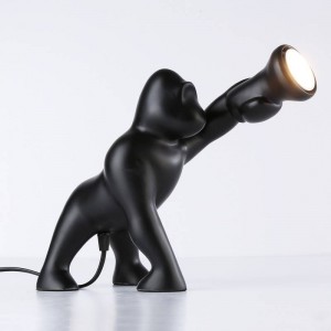 Gorilla-Tischlampe "Orang-Utan" aus Harz.