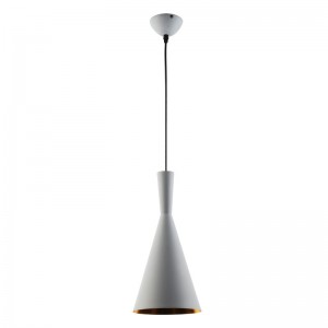 Nordische Hängeleuchte E27 „Solvang“ - Tom Dixon Design - Weiß, Schwarz, Rot, Gelb, Gold, Grau - minimalistisch, Skandi