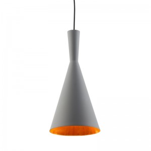 Nordische Hängeleuchte E27 „Solvang“ - Tom Dixon Design - Weiß, Schwarz, Rot, Gelb, Gold, Grau - minimalistisch, Skandi