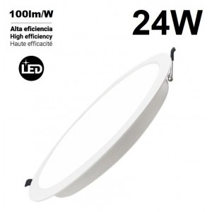 Rundes LED-Einbaudownlight 24W Schnitt Ø275mm