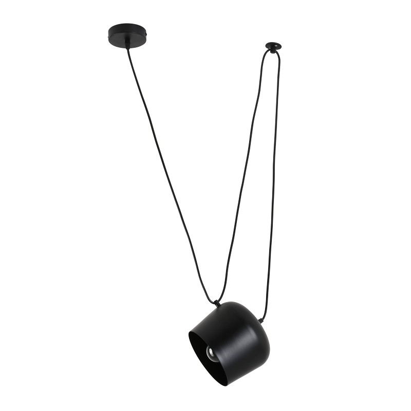Minimalistische, moderne E27 Hängelampe AGOS - FLOS AIM Inspiration - Aus Aluminium, skulptural