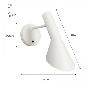 Designer Wandleuchte „Melisa“ - Abmessungen