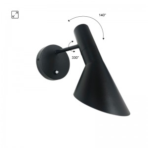 Designer Wandleuchte „Melisa“ - E27, schwenkbar, Designerlampe, Arne Jacobsen Replikat