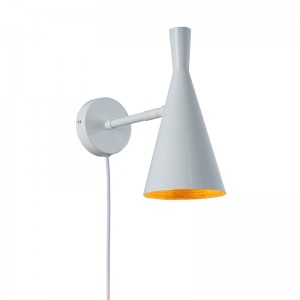 Skandi Wandleuchte mit Kabel und Stecker - E27 - Designerlampe Interieur Deko