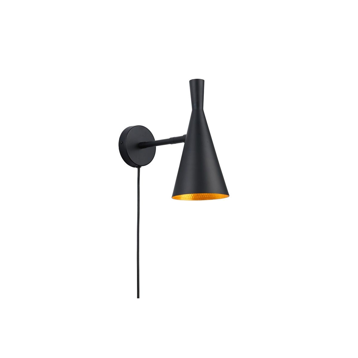 Skandi Wandleuchte mit Kabel und Stecker - E27 - Tom Dixon BEAT TALL Inspiration