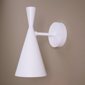 E27 Wandleuchte - Skandi, minimalistisch, Designerlampe - BEAT TALL Inspiration Tom Dixon - Deko - Mattweiß