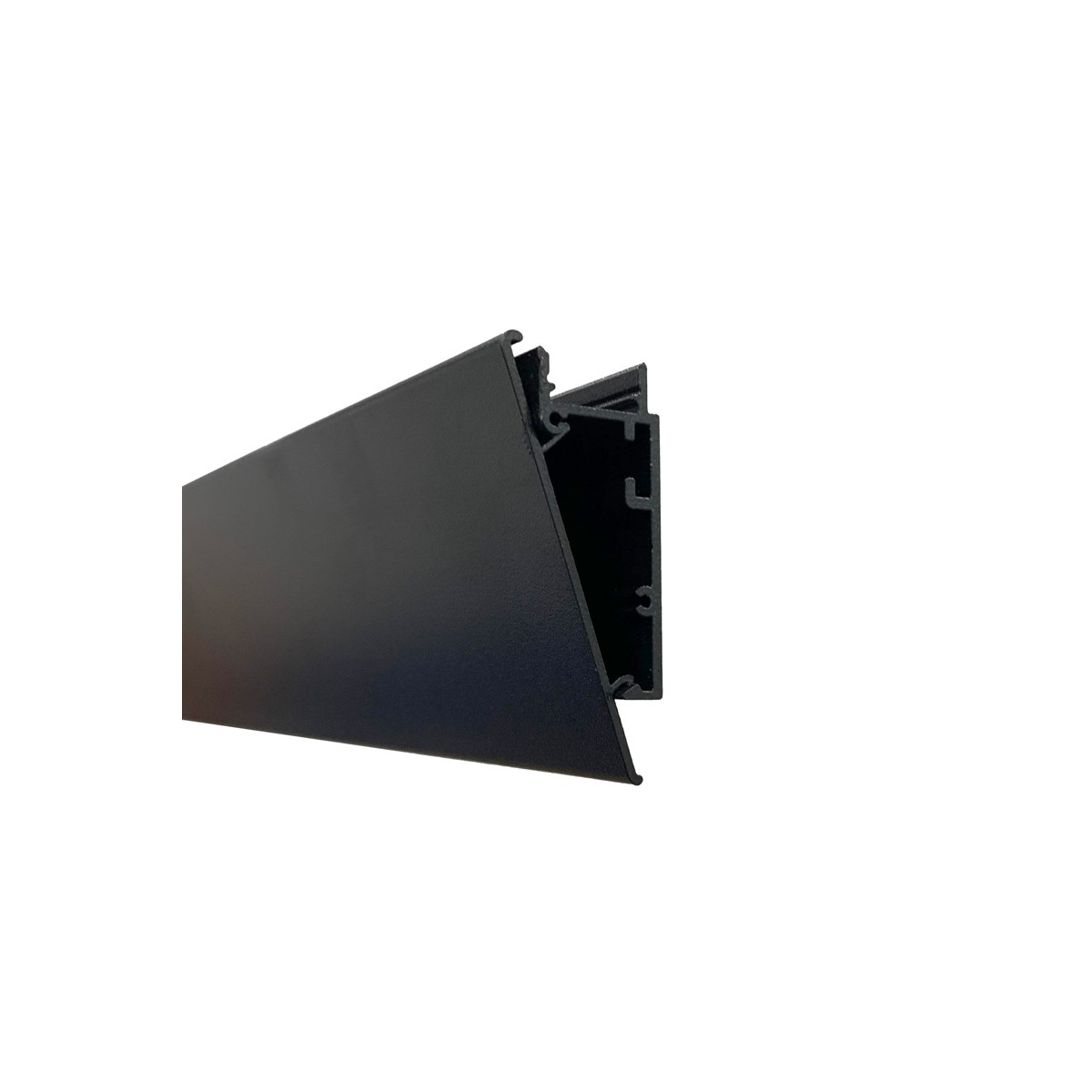Alu-Oberflächenprofil für LED-Streifen 23,5 x 57,8 mm (2m) - schwarz