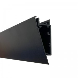 Alu-Oberflächenprofil für LED-Streifen 23,5 x 57,8 mm (2m) - schwarz