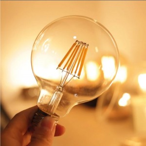 LED-Lampe G95 E27 8W - Vintage
