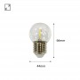 Dekorative LED-Lampe 1W E27 - Abmessungen