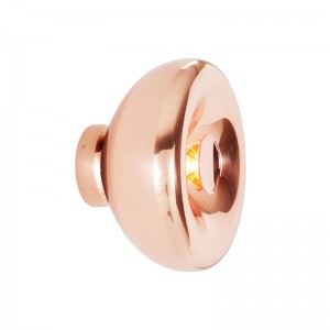 Designer Wandleuchte „Lips“ - E27 Kupfer Lampe - Tom Dixon Inspiration - Designerlampe - Spiegeleffekt
