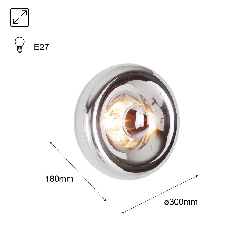 Designer Wandleuchte „Lips“ - Abmessungen Designer Wandleuchte „Lips“ - Abmessungen