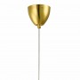 Designer Hängeleuchte „Julia“ - E27 Hängelampe in Gold - Deckenbaldachin - Spiegeleffekt - höhenverstellbar