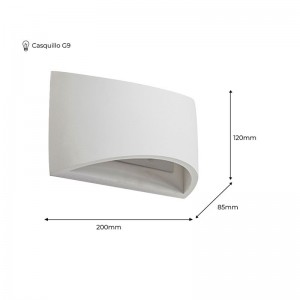 Wandleuchte Oben Unten PEARL 2 x G9 gipswandleuchte