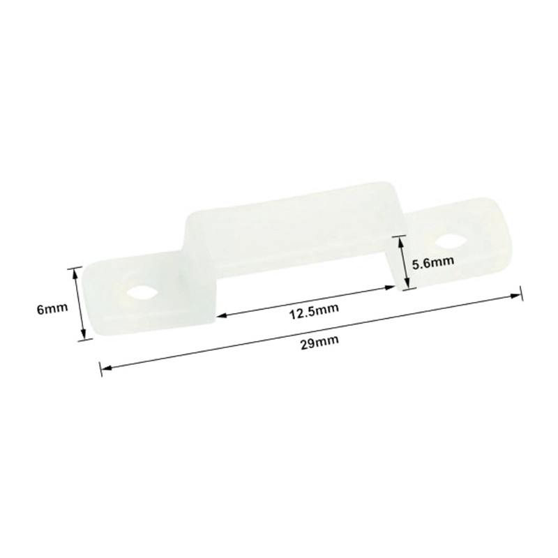 Montageclip Silikon für 12mm IP67 LED-Streifen led streifen installieren - abmessungen clip