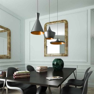 Höhenverstellbare Skandi Hängeleuchte E27 - SOLVANG - Tom Dixon Inspiration - alle Farben