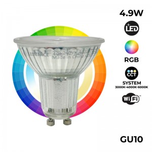 LED PAR16 GU10 SMART + WiFi RGB+CCT 5W LEDVANCE LED-Lampe