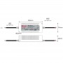 Außeneinsatz Netzteil 12V DC - 200W - IP67 - GLP - Abmessungen