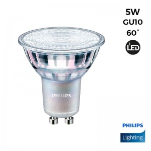 LED GU10 Dimmbare Glühbirne 5W 60º 380lm - Master LED Spot Philips