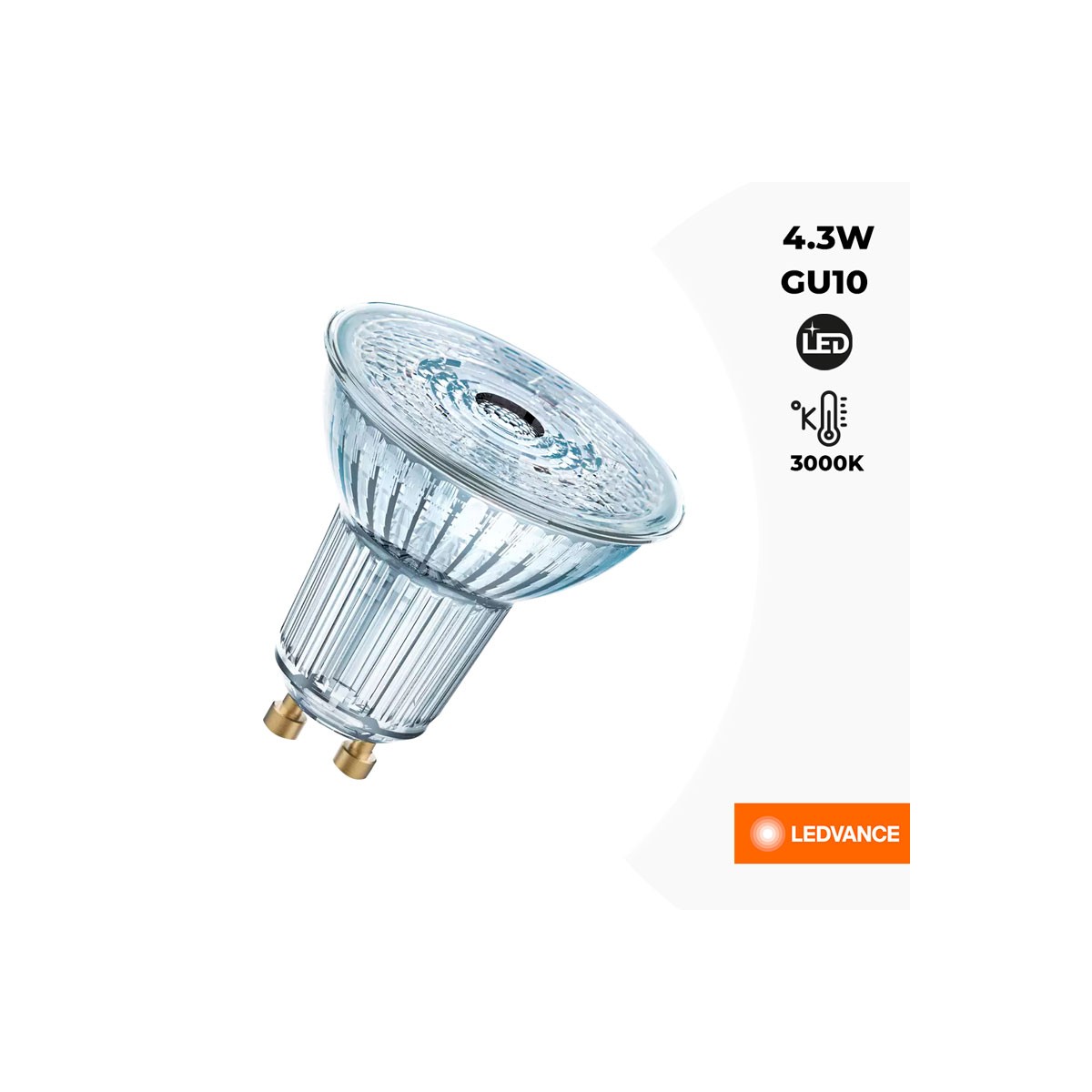 LED-Lampe VALUE PAR16 50 GU10 36º 4,3W 3000K
