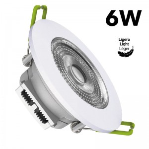 Schwenkbares LED Downlight 6W - Einbauöffnung Ø 70mm - LED Einbauleuchte