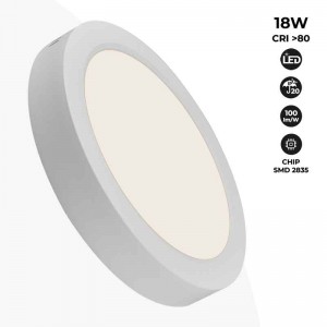 LED-Deckenanbauleuchte DOB 18W High Efficiency