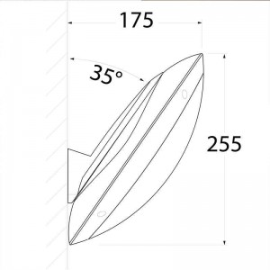 WANDLEUCHTE FÜR INNEN UND AUSSEN FUMAGALLI REMIMADDI VE MIT TILT 35 SCHWARZ OPAL E27