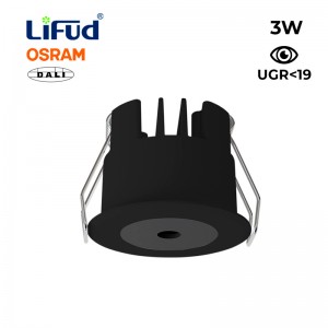 Downlight LED MINI Einbau 3W Low UGR mit Treiber Lifud Dali