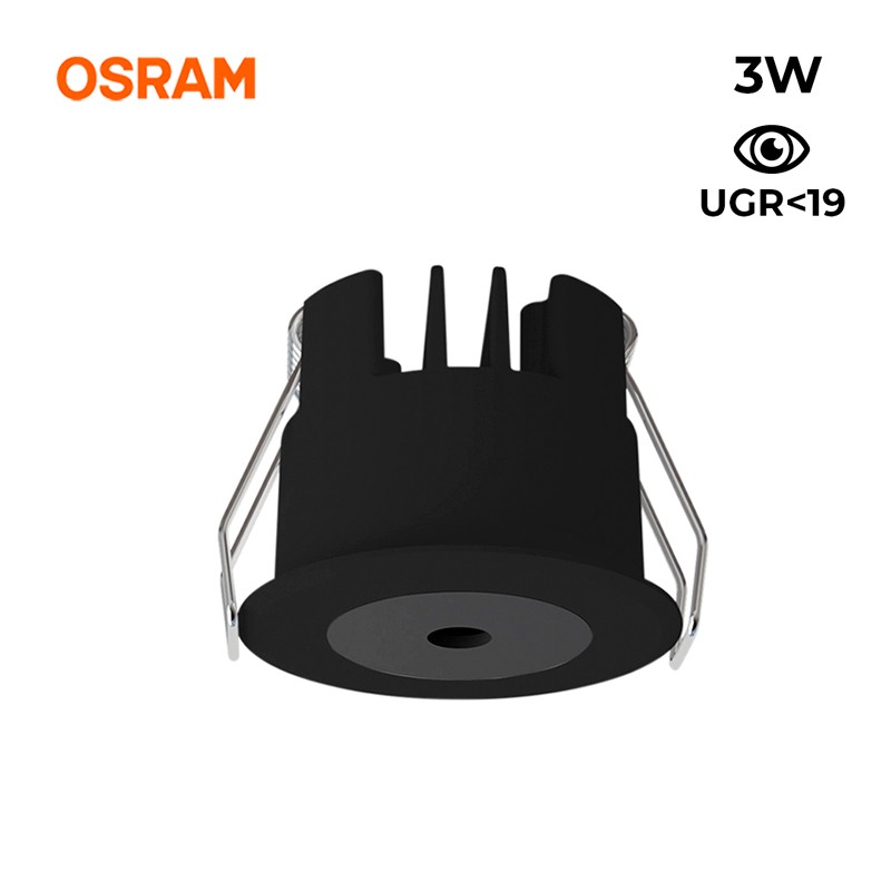 Downlight LED Mini 3W Einbau LED Low UGR 40x32,1mm