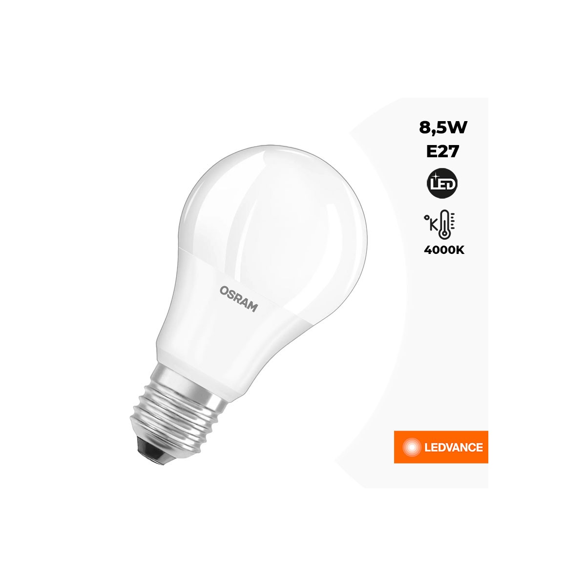 LED Lampe E27 A60 8,5W LEDVANCE - Glühbirne Ersatz