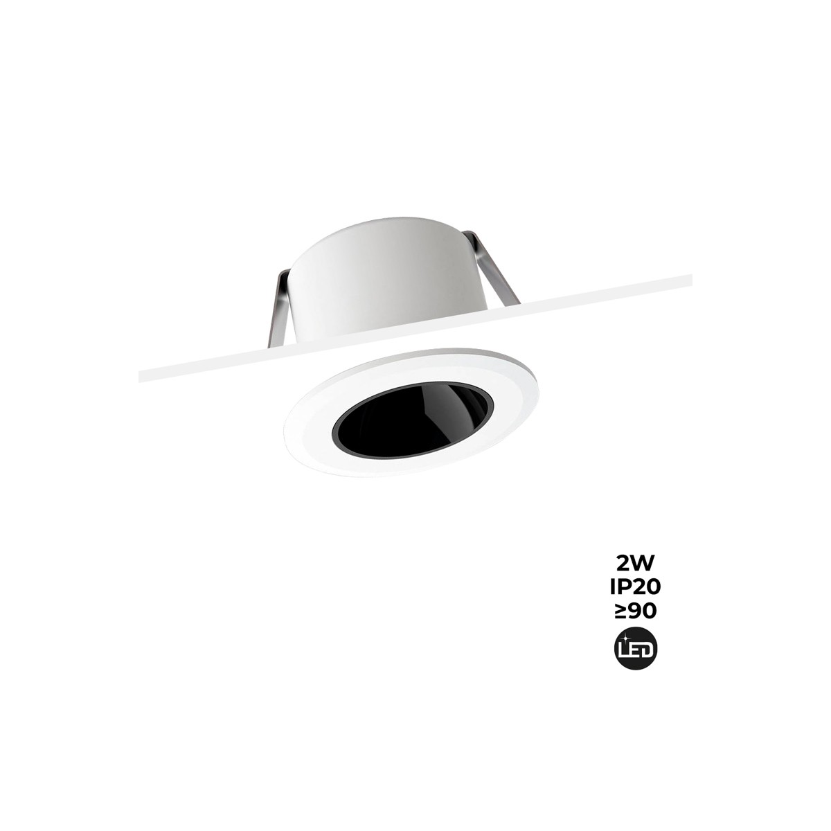 LED-Einbaudownlight Mini 2W Low UGR